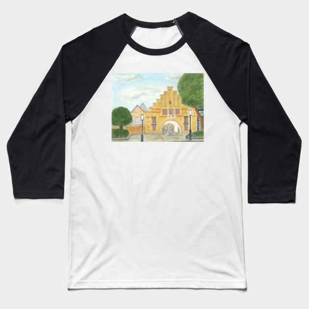 Flensburg Nordertor Baseball T-Shirt by Kunst und Kreatives